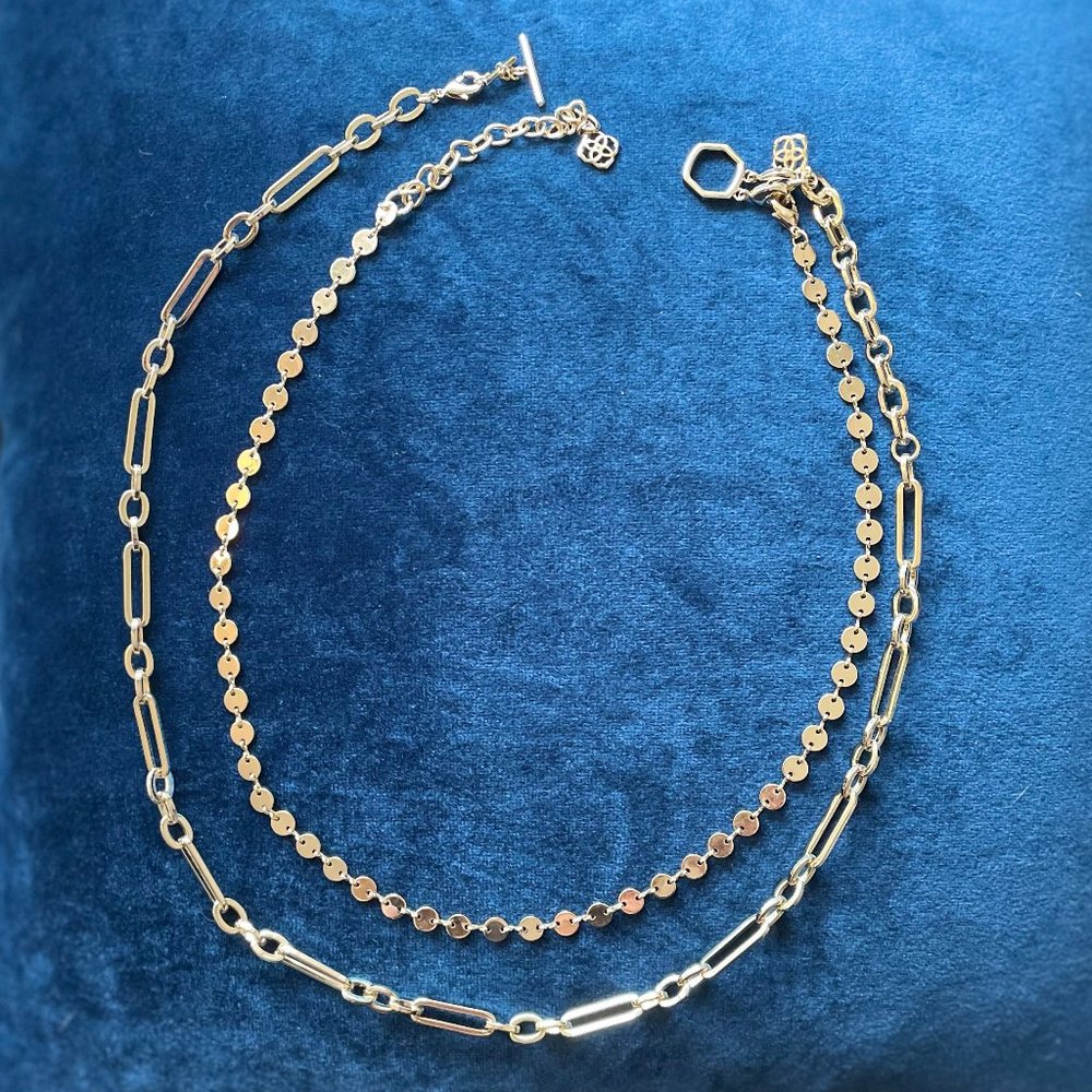 KENDRA SCOTT FRANKIE CONVERTIBLE MULTI-STRAND NECKLACE - GOLD